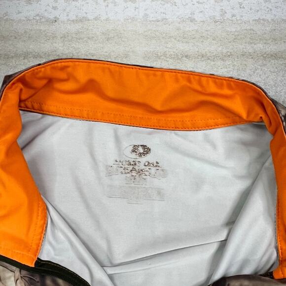 Vintage Mossy Oak Hunting Camo Jacket Polyester Quarter Zip Woodland 90s - Picture 3 of 3